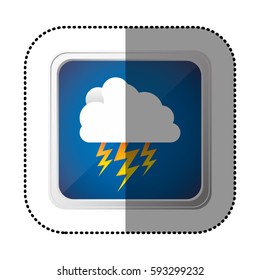symbol cloud ray icon, vector illustraction design image