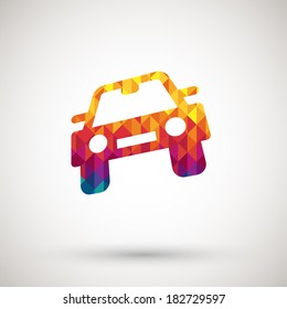 symbol with colorful diamond