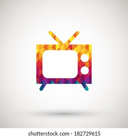 symbol with colorful diamond