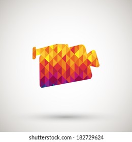 symbol with colorful diamond