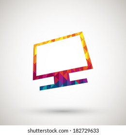 symbol with colorful diamond