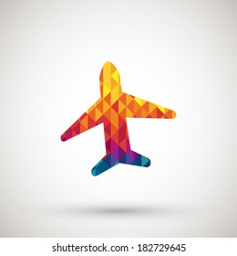 symbol with colorful diamond