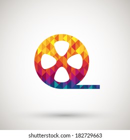 symbol with colorful diamond
