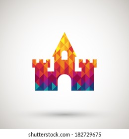symbol with colorful diamond