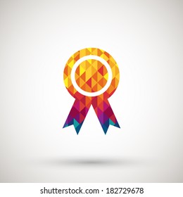 symbol with colorful diamond