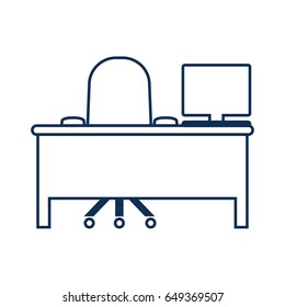 Symbol of Comfort Workplace. Thin line Icon of Productivity And Concentration. Stroke Pictogram Graphic for Web Design. Quality Outline Vector Symbol Concept. Premium Mono Linear Beautiful Plain