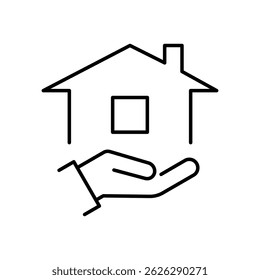 The Symbol of the company for the construction repair and maintenance of the house.