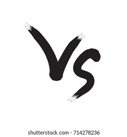 Symbol competition VS vector illustration.