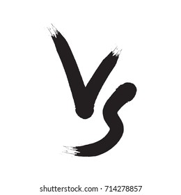 Symbol competition VS vector illustration.