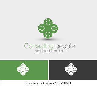  Symbol of Consulting, isolated vector design.