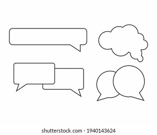 symbol, conversation. conversation box symbol for comics and other uses, vektor set.