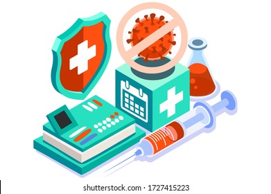 Symbol of corona virus flu by coronavirus, corona infection. Pandemic corona danger, coronavirus epidemic flu by Covid-19 viruses. Epidemic danger pandemic design vector illustration, symbolic concept