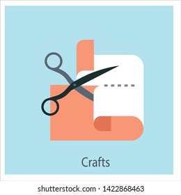 symbol crafts vector as an icon on the website