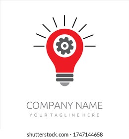 Symbol of creativity, creative idea, mind, thinking logo design