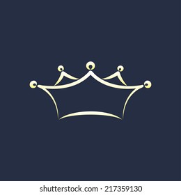 symbol of crown. vector design element eps8