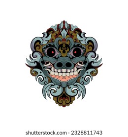 SYMBOL CULTURE TRADITIONAL BALINESE VECTOR