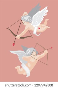 symbol of  cupid with pink background
