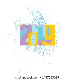 The symbol of the current year, in an unusual design that can be used in postcards, banners and when printing.