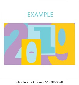 The symbol of the current year, in an unusual design that can be used in postcards, banners and when printing.