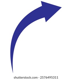 symbol of curve arrow icon