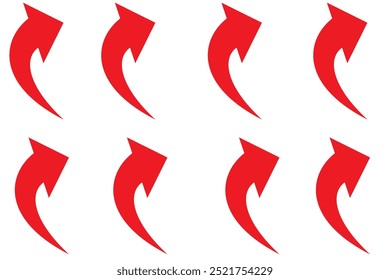 Símbolo de icono de flecha curva
