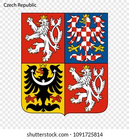 Symbol of Czech Republic. National emblem