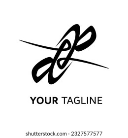 Symbol D letter logo on white background, can be used for art companies, sports, etc