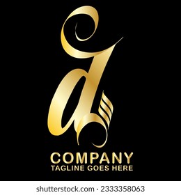 Symbol D letter logo on white background, can be used for art companies, sports, etc