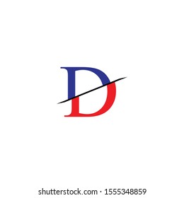 Symbol d letter vector logo