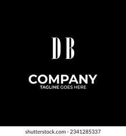 Symbol DB letter logo on white background, can be used for art companies, sports, etc
