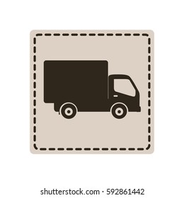 symbol delivery car icon, vector illustraction design image
