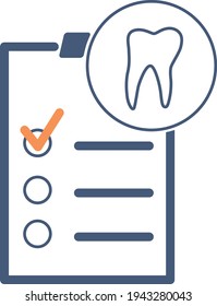 A Symbol For A Dental Or Orthodontic Anamnesis.