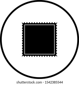 symbol depicting a postage stamp