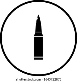 Symbol Depicting Single Bullet Stock Vector (royalty Free) 1643722873 