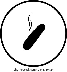 symbol depicting a smoking sausage