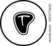 symbol depicting a t bone steak