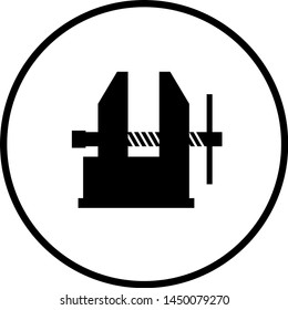 symbol depicting a table vise