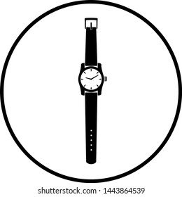 symbol depicting a wrist watch svg