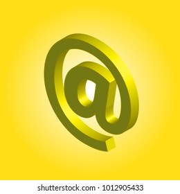 At symbol design with illustrator design