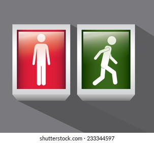 Symbol design over gray background, vector illustration.