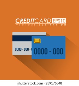 Symbol design over orange background,vector illustration.