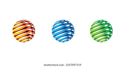 Symbol design of the planet or earth. Vector design element set. Symbol design for brand identity or logo.