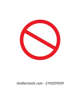 
symbol design is prohibited or stop