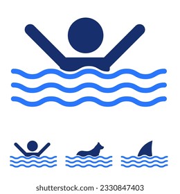 symbol design in swimming pool