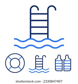symbol design in swimming pool
