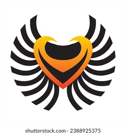 símbolo, diseño, vector, ilustración, logotipo, gráfico, aislado, elemento, icono, signo, arte, ala, abstracto