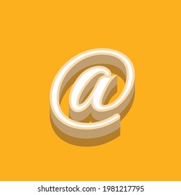 at symbol design vector object