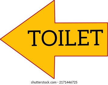 symbol for directions to the toilet.