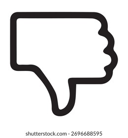 Symbol für Missbilligung oder negatives Feedback