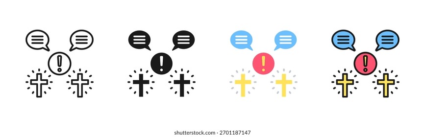 Symbol Dispute Icon Pack In Multiple Styles